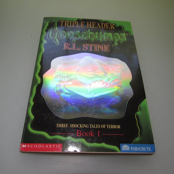 R.L. Stine TRIPLE HEADER GOOSEBUMPS Book 1 Shocking Tales of Terror - Picture 1 of 3